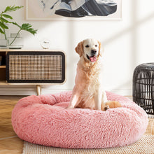 Load image into Gallery viewer, i.Pet Pet Bed Dog Cat 90cm Large Calming Soft Plush Pink