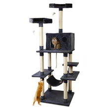 Load image into Gallery viewer, 184cm Pet Scratching Post - Wood Dark Grey