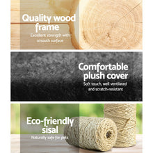 Load image into Gallery viewer, 193cm Trees Scratching Post - Fir Wood, Dark Grey
