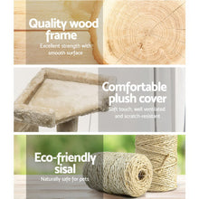 Load image into Gallery viewer, 180cm Pet Scratching Post - Wood Beige