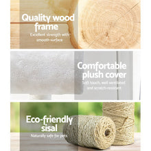 Load image into Gallery viewer, 141cm Pet Scratching Post - Wood Beige