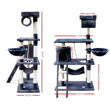 Load image into Gallery viewer, 141cm Pet Scratching Post - Wood Dark grey