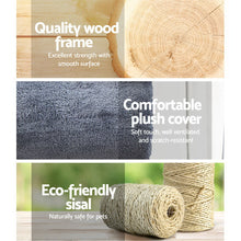 Load image into Gallery viewer, 141cm Pet Scratching Post - Wood Dark grey