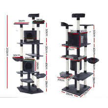 Load image into Gallery viewer, 203cm Trees Scratching Post - Fir Wood, Dark Grey