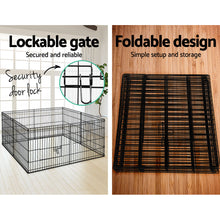 Load image into Gallery viewer, i.Pet 2x24" 8 Panel Dog Playpen Pet Fence Exercise Cage Enclosure Play Pen