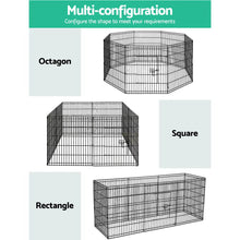Load image into Gallery viewer, i.Pet 2x30" 8 Panel Dog Playpen Pet Fence Exercise Cage Enclosure Play Pen