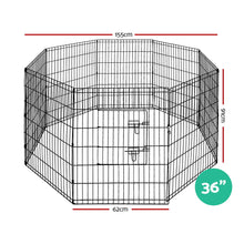 Load image into Gallery viewer, i.Pet 36" 8 Panel Dog Playpen Pet Fence Exercise Cage Enclosure Play Pen
