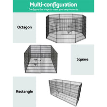 Load image into Gallery viewer, i.Pet 36" 8 Panel Dog Playpen Pet Fence Exercise Cage Enclosure Play Pen