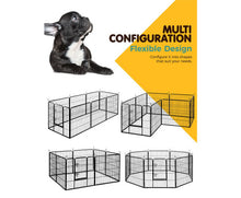 Load image into Gallery viewer, i.Pet 32" 8 Panel Dog Playpen Pet Exercise Cage Enclosure Fence Play Pen
