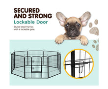 Load image into Gallery viewer, i.Pet 32" 8 Panel Dog Playpen Pet Exercise Cage Enclosure Fence Play Pen