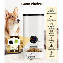 Load image into Gallery viewer, i.Pet Automatic Pet Feeder 6L Wifi Camera Dog Cat Smart Food Dispenser Timer