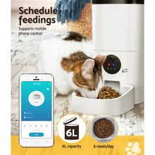 Load image into Gallery viewer, i.Pet Automatic Pet Feeder 6L Wifi Camera Dog Cat Smart Food Dispenser Timer