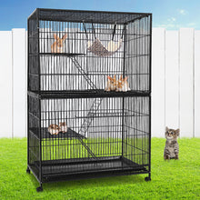 Load image into Gallery viewer, i.Pet Rabbit Cage 142cm Hutch 4 Level Bird Guinea Pig Ferret