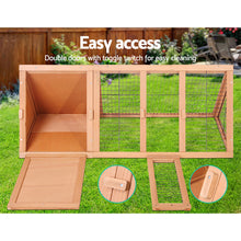 Load image into Gallery viewer, i.Pet Rabbit Hutch Wooden Chicken Coop Pet Hutch 119cm x 51cm x 44cm