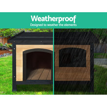 Load image into Gallery viewer, i.Pet Dog Pet Kennel Dog House Large Wooden 96cm x 69cm x 66cm