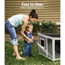 Load image into Gallery viewer, i.Pet Dog Kennel House Large Wooden Outdoor Pet Kennels Indoor Puppy Cabin Log