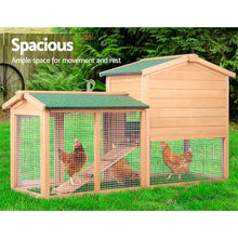Load image into Gallery viewer, i.Pet Chicken Coop Rabbit Hutch 138cm Wide Wooden Pet Hutch