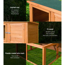 Load image into Gallery viewer, i.Pet Rabbit Hutch Wooden Pet Chicken Coop 100cm Tall