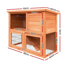 Load image into Gallery viewer, i.Pet Rabbit Hutch Hutches Large Metal Run Wooden Cage Chicken Coop Guinea Pig