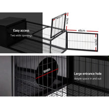 Load image into Gallery viewer, i.Pet Rabbit Cage 122x52cm Hutch Enclosure Carrier Metal