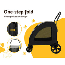 Load image into Gallery viewer, i.Pet Pet Dog Stroller Pram Large Carrier Cat Travel Foldable Strollers 4 Wheels