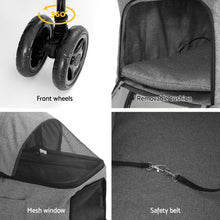 Load image into Gallery viewer, i.Pet Pet Stroller 2-tier Dog Pram Large Cat Carrier Travel Pushchair Foldable
