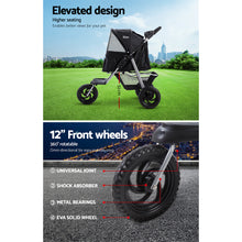 Load image into Gallery viewer, Foldable Pet Stroller - Large Black