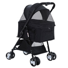 Load image into Gallery viewer, i.Pet Pet Stroller Dog Carrier Foldable Pram 3 IN 1 Middle Size Black