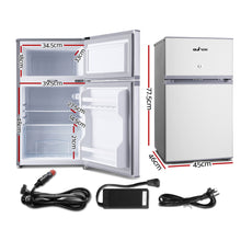 Load image into Gallery viewer, Glacio 65L Portable Fridge Bar Freezer Cooler Upright 12V/24V/240V Caravan Car Silver