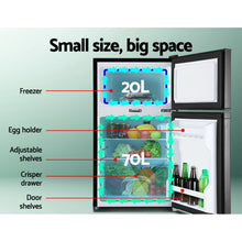 Load image into Gallery viewer, Glacio 90L Portable Fridge Bar Freezer Cooler Upright 12V/24V/240V Caravan Car