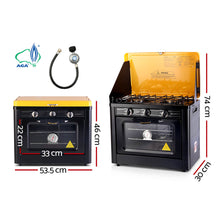 Load image into Gallery viewer, Devanti Portable Gas Oven LPG Black