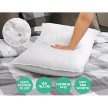 Load image into Gallery viewer, Giselle Bedding Set of 2 Duck Down Pillow - White