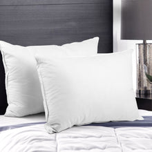 Load image into Gallery viewer, Giselle Bedding Set of 2 Duck Down Pillow - White