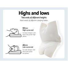 Load image into Gallery viewer, Giselle Memory Foam Pillow Neck Pillows Contour Rebound Pain Relief Support