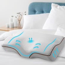 Load image into Gallery viewer, Giselle Memory Foam Pillow Neck Pillows Contour Rebound Pain Relief Support