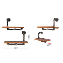 Load image into Gallery viewer, Artiss Floating DIY Pipe Shelf 3 Tiers - IONA