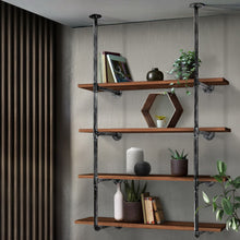 Load image into Gallery viewer, Artiss DIY Metal Ceiling Pipe Shelf Brackets