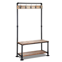 Load image into Gallery viewer, Artiss Clothes Rack Shoe Rack Vintage Coat Stand Hallway Shelf