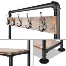 Load image into Gallery viewer, Artiss Clothes Rack Shoe Rack Vintage Coat Stand Hallway Shelf