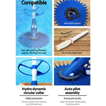 Load image into Gallery viewer, Aquabuddy Pool Cleaner Swimming Automatic Floor Climb Wall Pool Vacuum 10M Hose