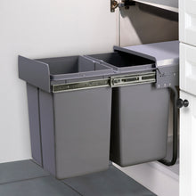 Load image into Gallery viewer, Cefito 2x20L Pull Out Bin - Grey