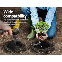 Load image into Gallery viewer, GIANTZ Power Garden Auger Small Earth Planter 75 X 600MM Black