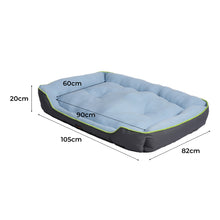 Load image into Gallery viewer, Extra Large Summer Pet Cooling Bed Sofa Mat Bolster Insect Prevention