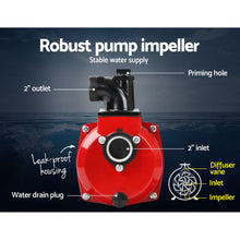 Load image into Gallery viewer, Giantz 2inch High Flow Water Pump - Black & Red