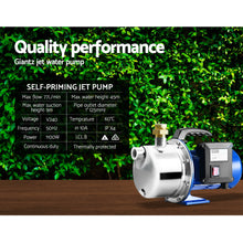 Load image into Gallery viewer, Giantz Water Pump High Pressure 1100W Stage Jet Rain Tank Pond Garden Irrigation