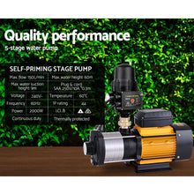 Load image into Gallery viewer, Giantz Multi Stage Water Pump Pressure Rain Tank Garden Farm House Irrigation 2500W