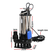 Load image into Gallery viewer, 2.7HP Submersible Dirty Water Pump