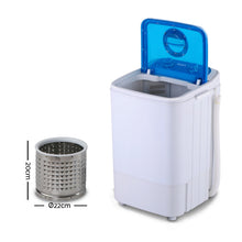 Load image into Gallery viewer, Devanti Portable Washing Machine 4.6KG Blue
