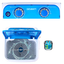 Load image into Gallery viewer, Devanti Portable Washing Machine 4.6KG Blue