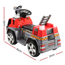Load image into Gallery viewer, Rigo Kids Ride On Fire Truck Motorbike Motorcycle Car Red Grey
